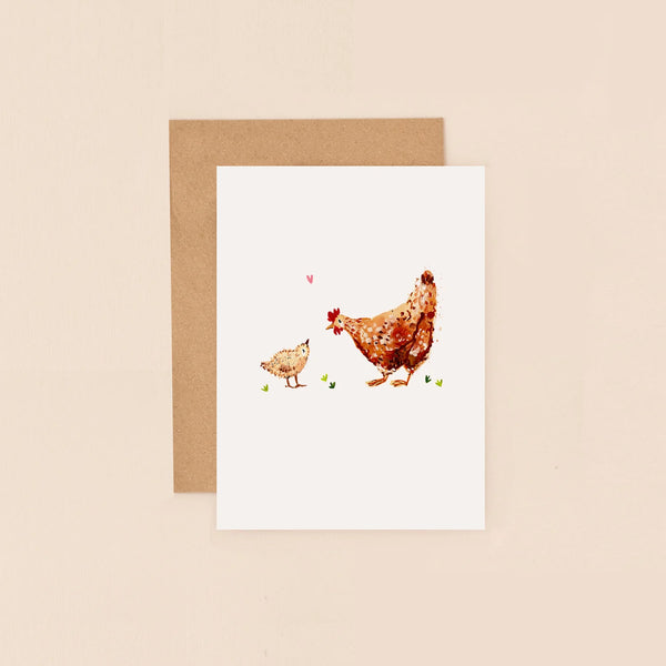 Chicken & Chick Mini Card