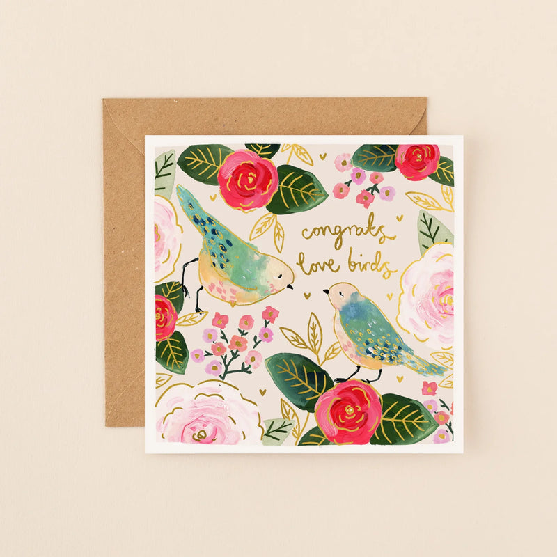 Congrats Love Birds Card