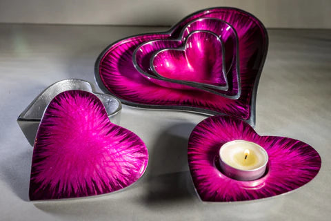 Trinket Dish - Brushed Pink Heart