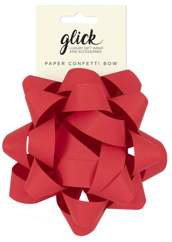 Bow Paper Confetti Red