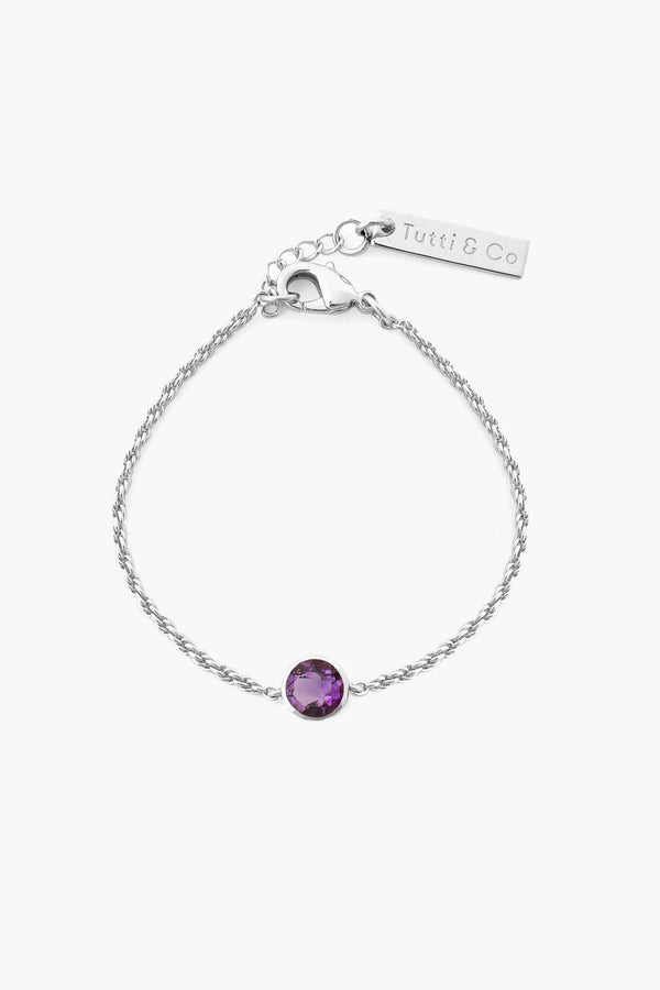 Amethyst Bracelet - Silver