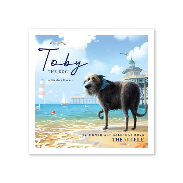 Toby The Dog 12 Month Wall Calendar 2026