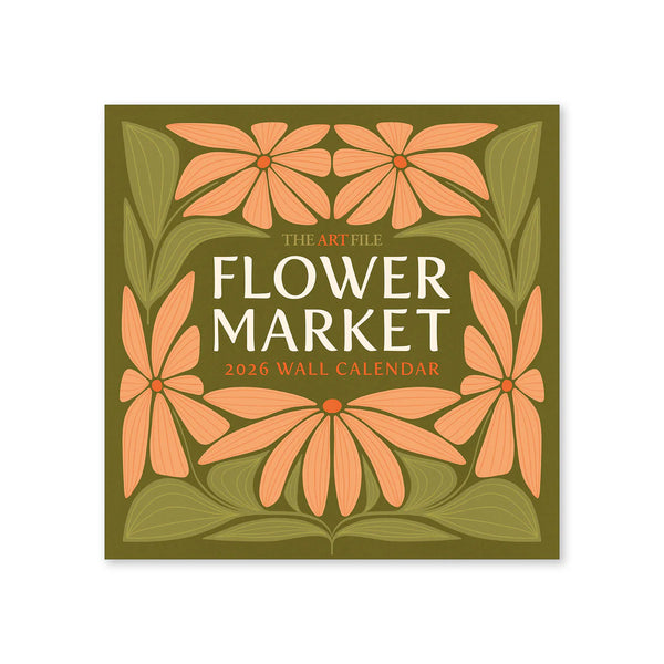 Flower Market 12-Month Wall Calendar 2026