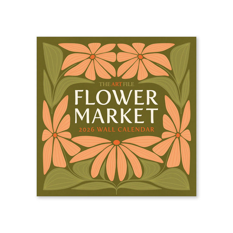 Flower Market 12-Month Wall Calendar 2026