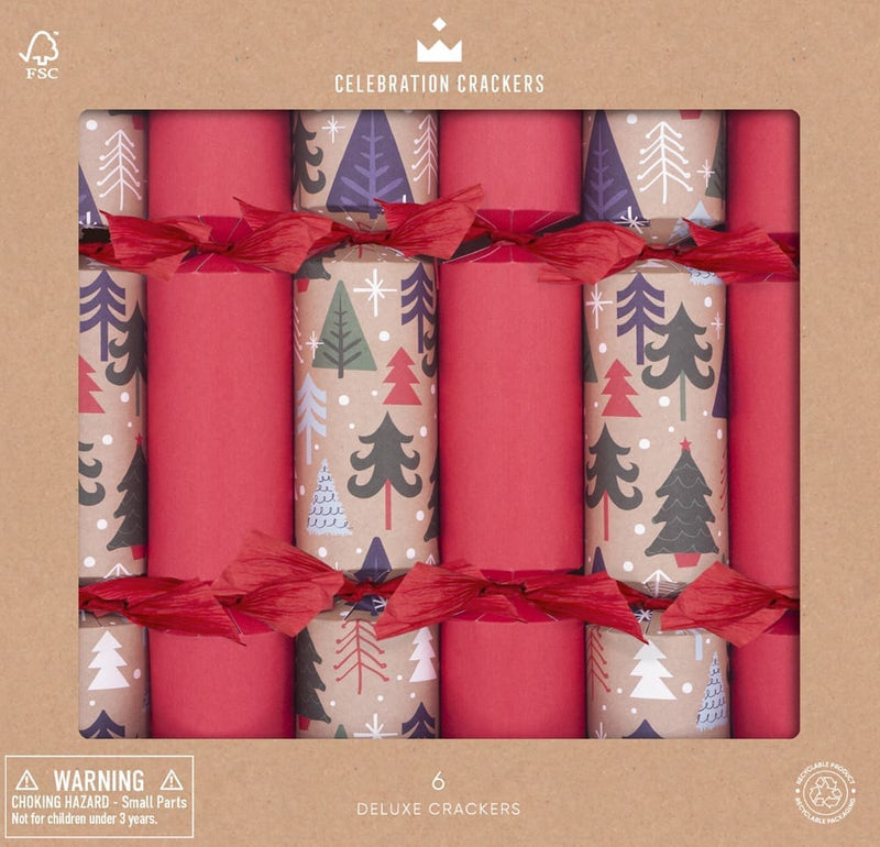 Christmas Forest 12″ Crackers - Pack Of 6