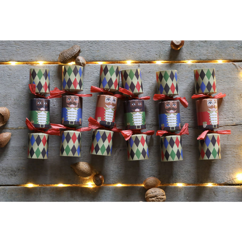 Mini Nutcracker 6″ Crackers - Pack Of 6