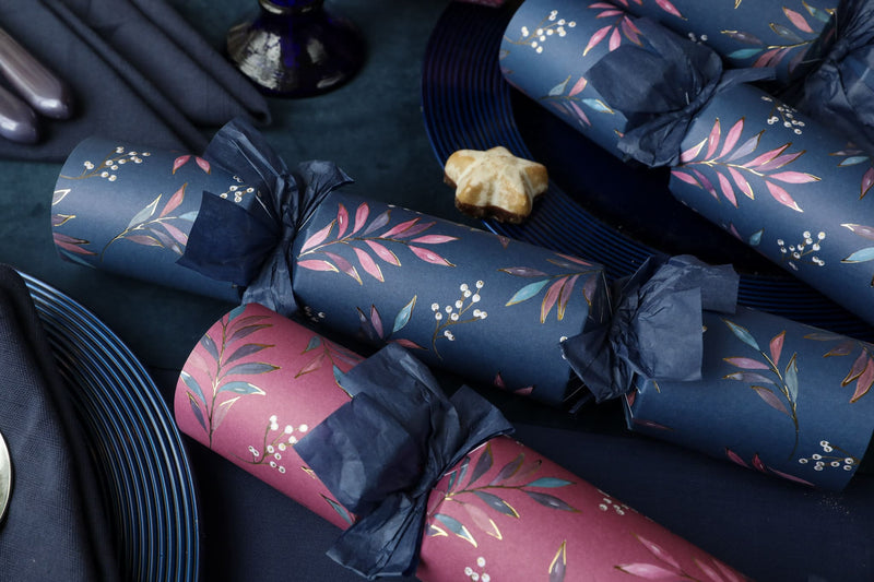 Jewelled Sprig 13″ Crackers - Pack Of 6