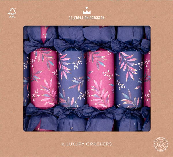 Jewelled Sprig 13″ Crackers - Pack Of 6