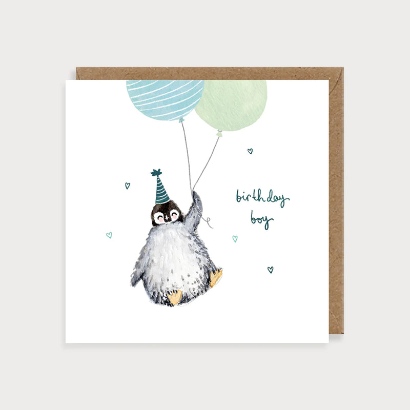 Birthday Boy Penguin Card