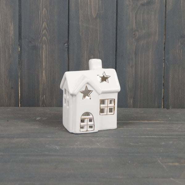 Light Up House Decoration With Star Cut Out Roof