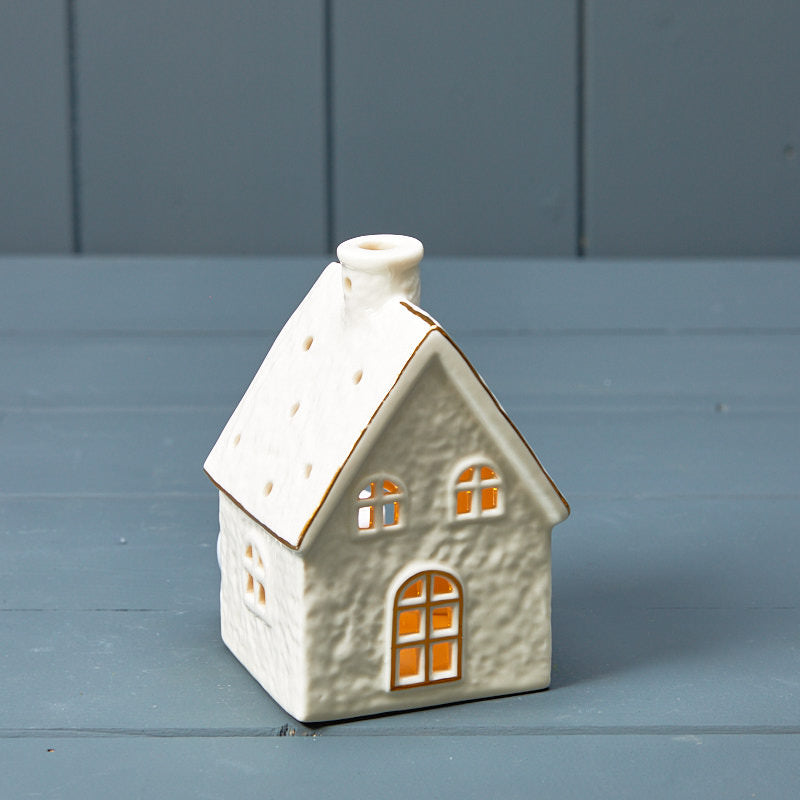 Ceramic Tea Light House Decoration