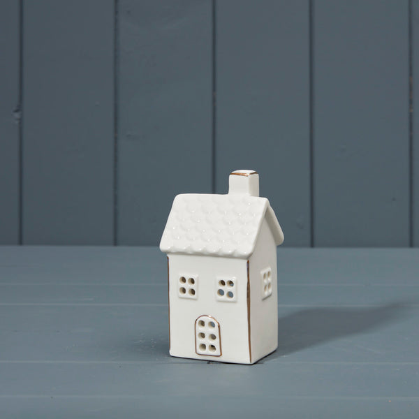 Ceramic Tea Light Tall House Decoration