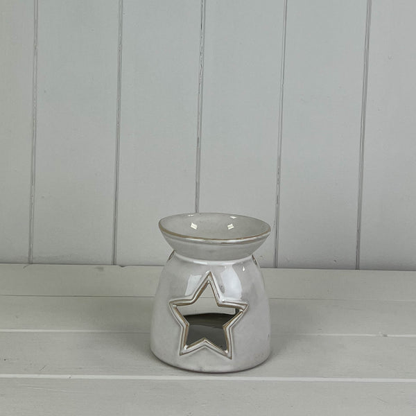 Wax/Oil Burner With Star Cut Out