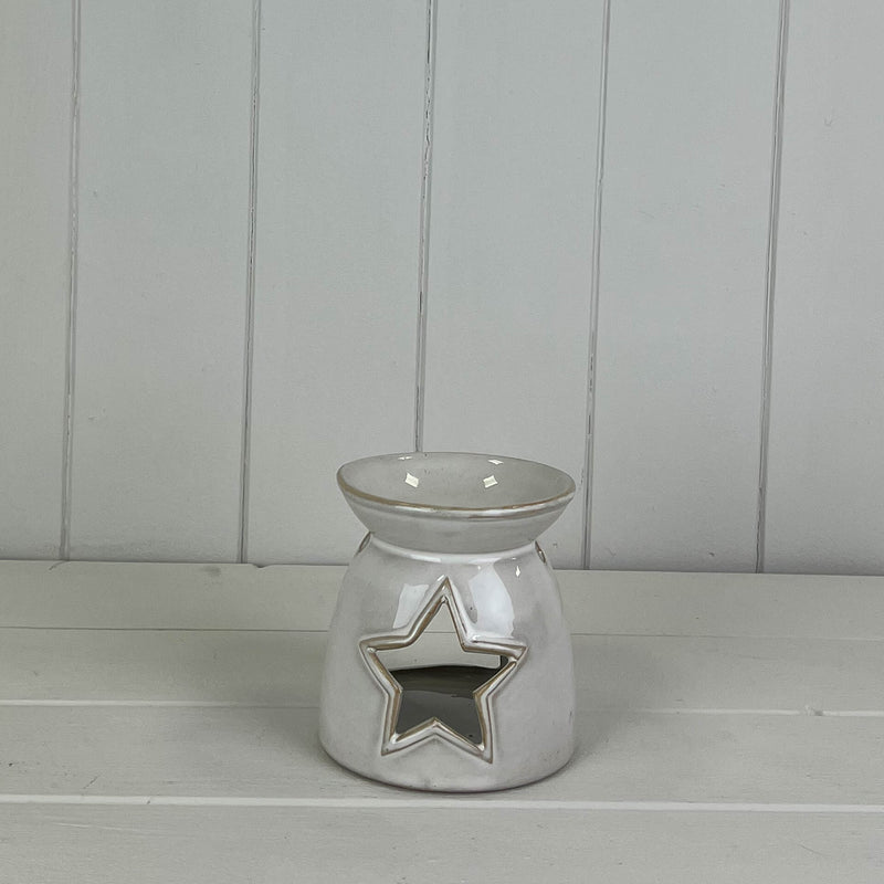 Wax/Oil Burner With Star Cut Out