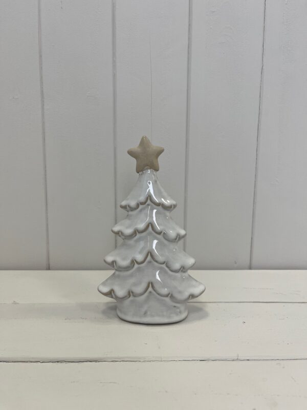 Small Glazed Ceramic Layered Christmas Tree