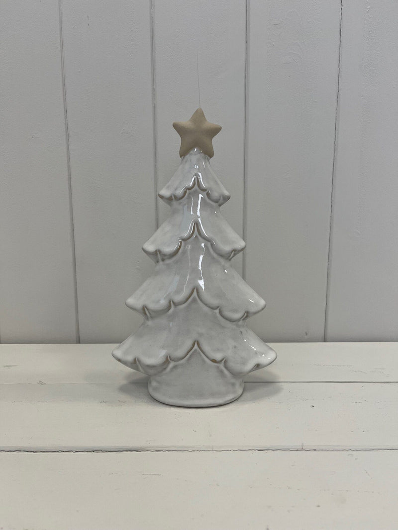 Medium Glazed Ceramic Layered Christmas Tree