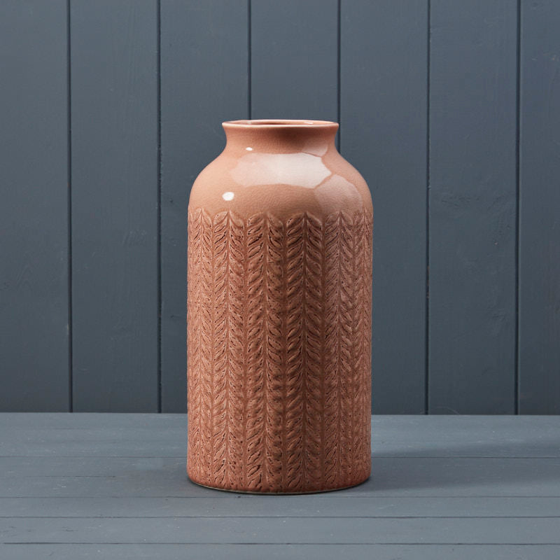 Pink Ceramic Glazed Vase