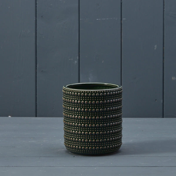 Green Ceramic Pot - 11cm