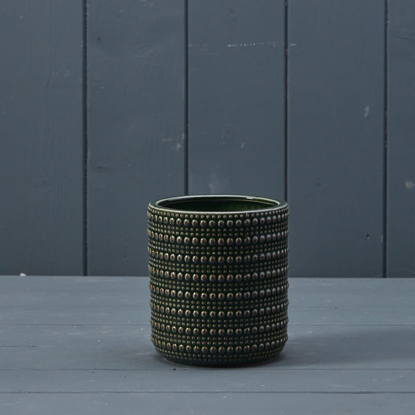 Green Ceramic Pot - 11cm