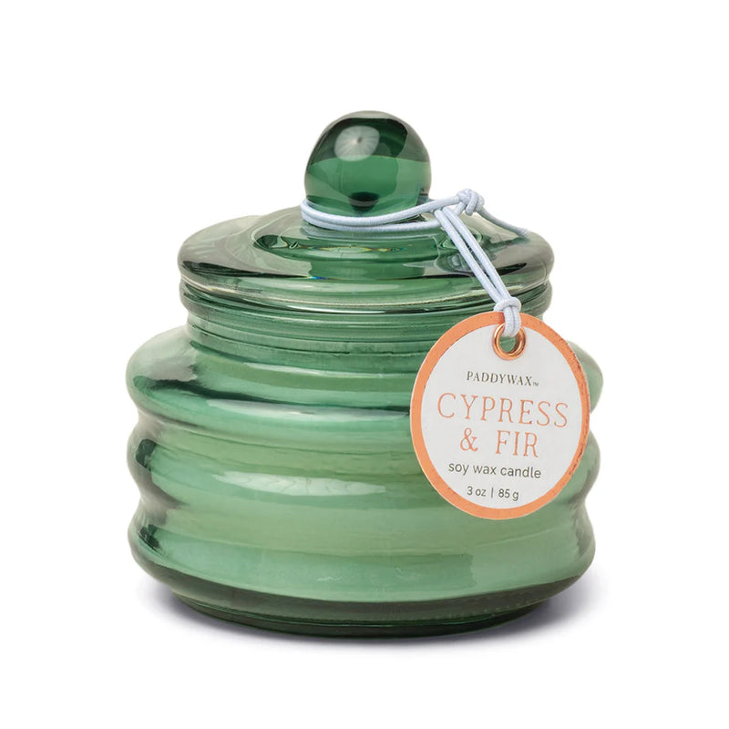 Green Beam Candle - Cypress & Fir