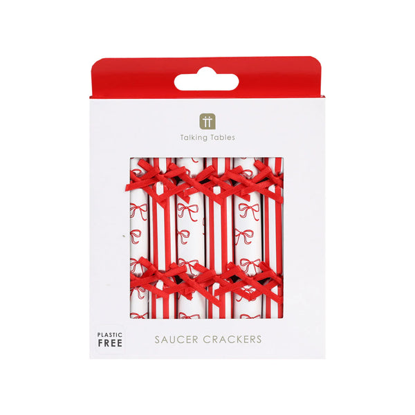 Candy Christmas Saucer Crackers