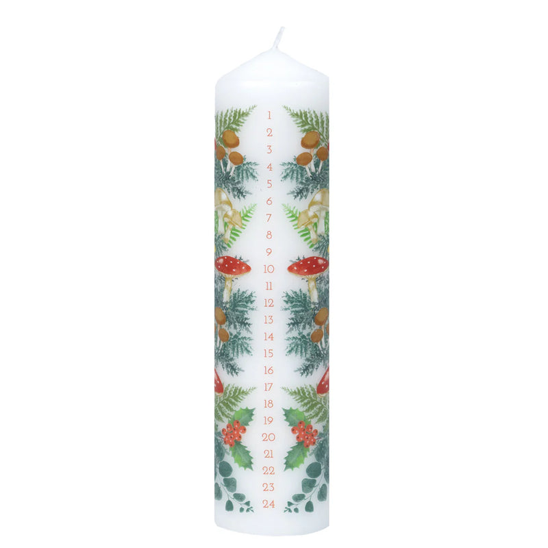Forest Christmas Pillar Advent Candle