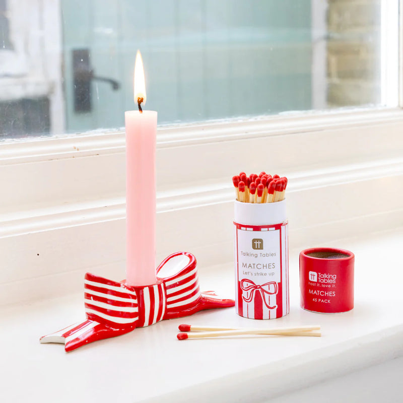 Bow Ceramic Candle Holder