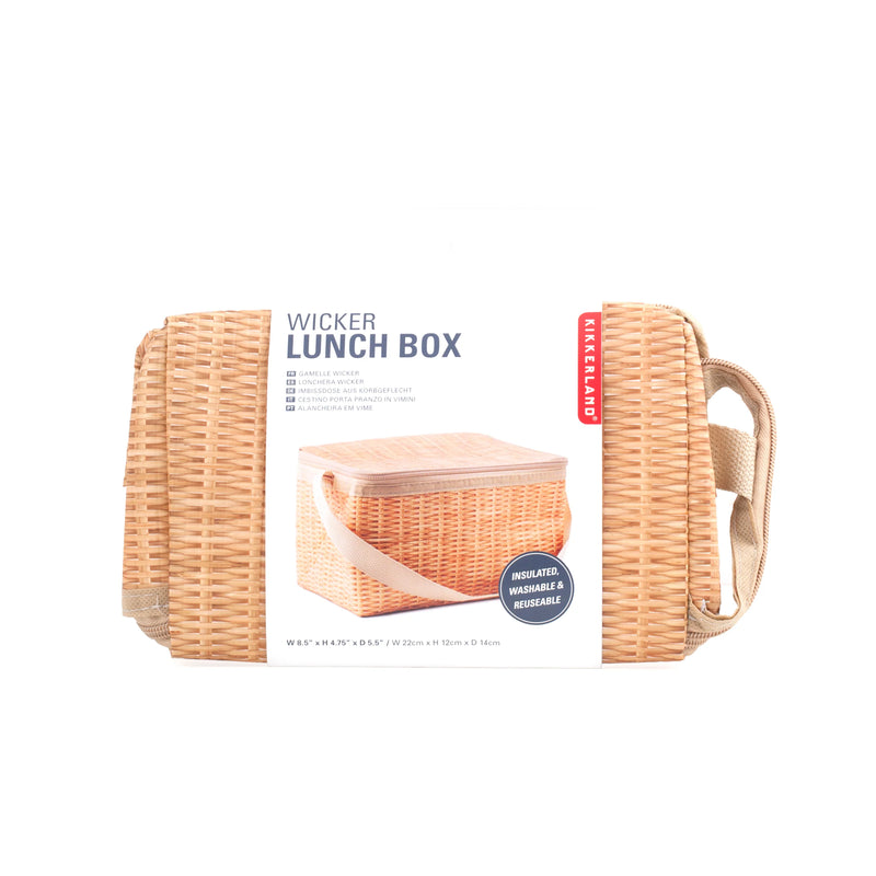 Wicker Effect Lunch Box Bag
