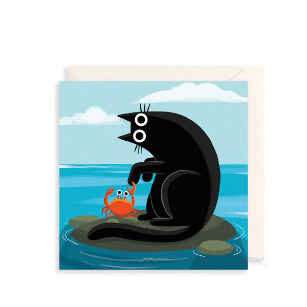 Cat & Crab Card