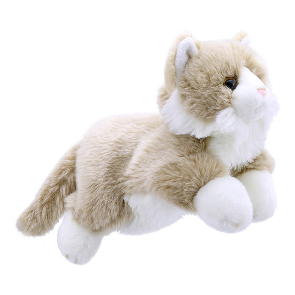 Full Bodied Animal Puppet - Cat (Beige & White)