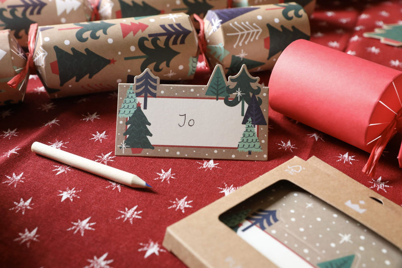 Christmas Forest Place Cards - Pack Of 6