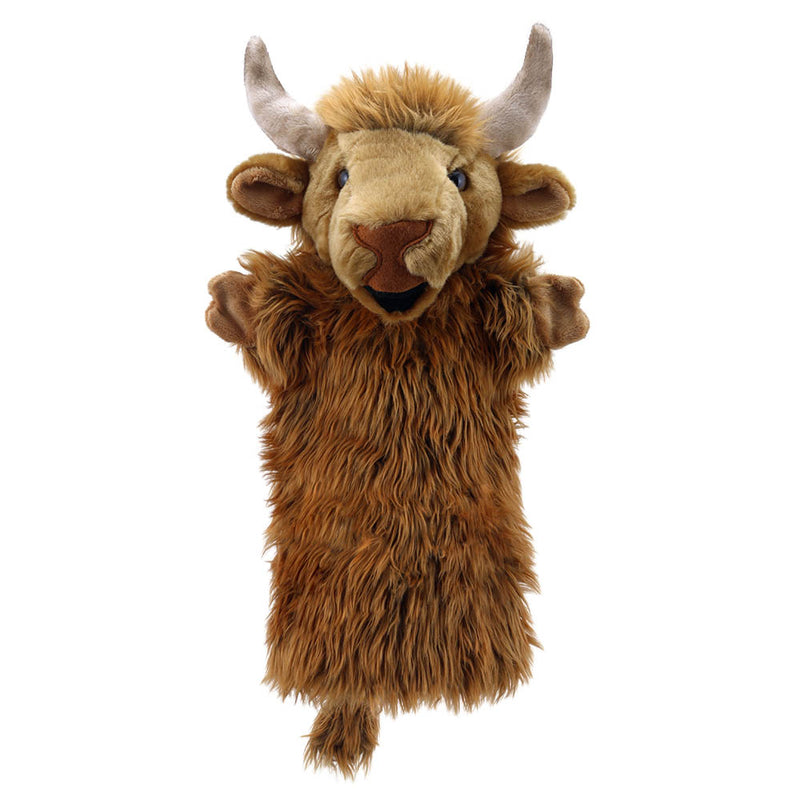 Highland Cow Long Sleeved Hand Puppet