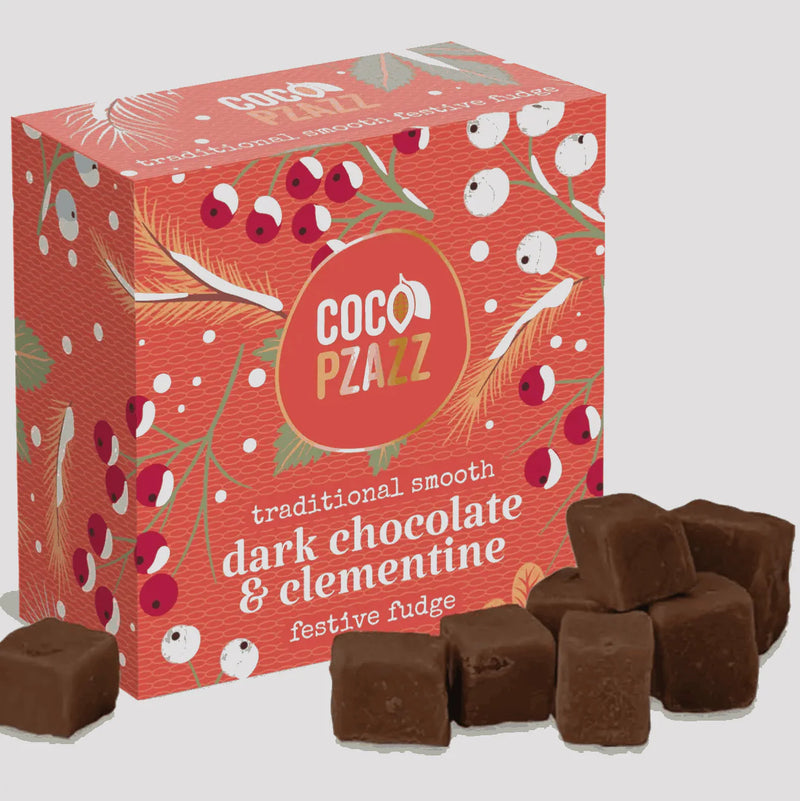 Dark Chocolate & Clementine Fudge 150g Box