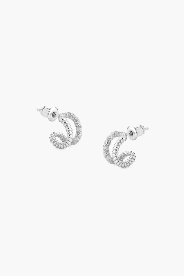 Braid Earrings - Silver