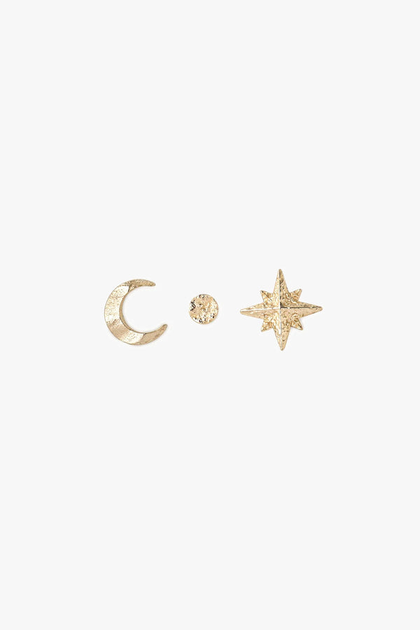 Aura Stacking Earring Set - Gold