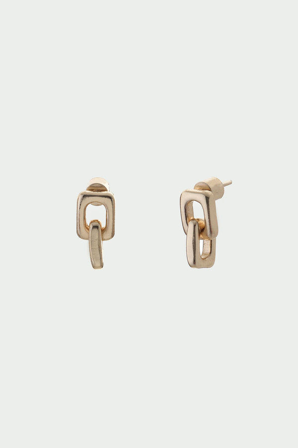 Link Earrings - Gold