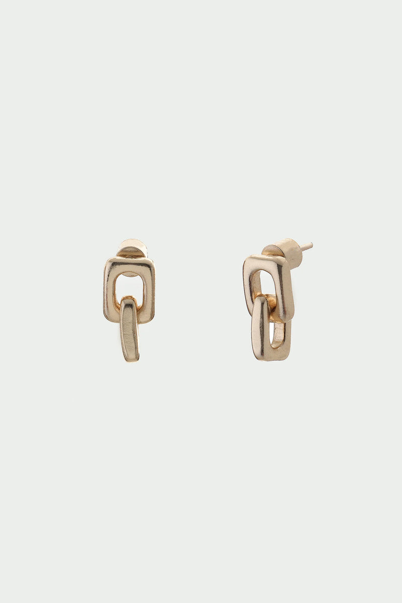 Link Earrings - Gold