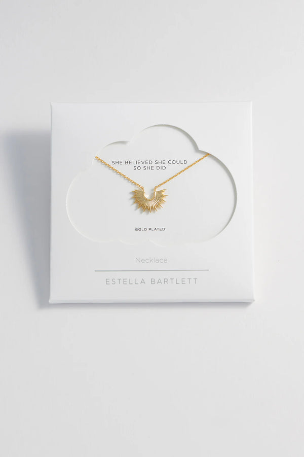 Half Sunburst Necklace
