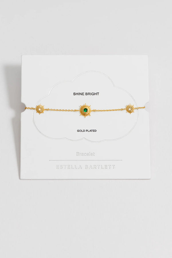 Multi Sunburst Green Bracelet