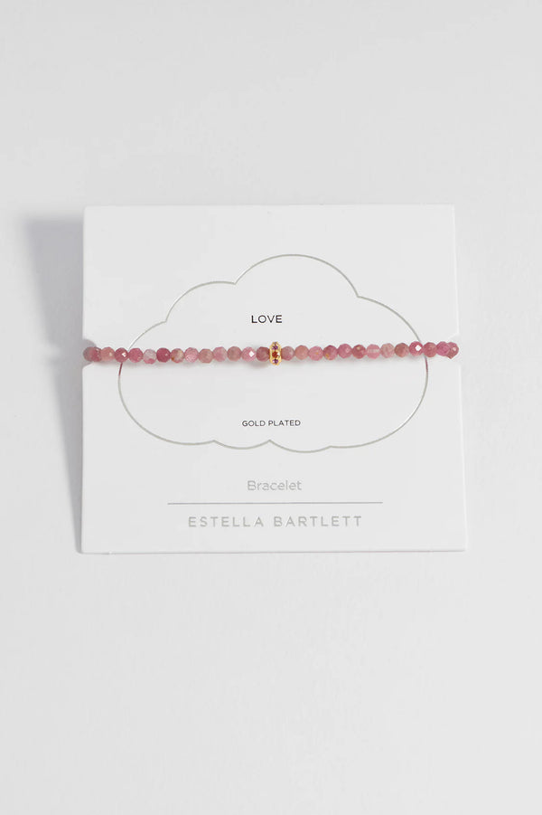 Pink Tourmaline Disc Amelia Bracelet