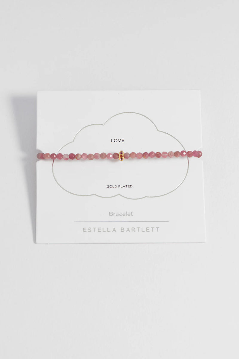 Pink Tourmaline Disc Amelia Bracelet