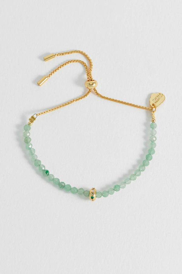 Green Aventurine Disc Amelia Bracelet