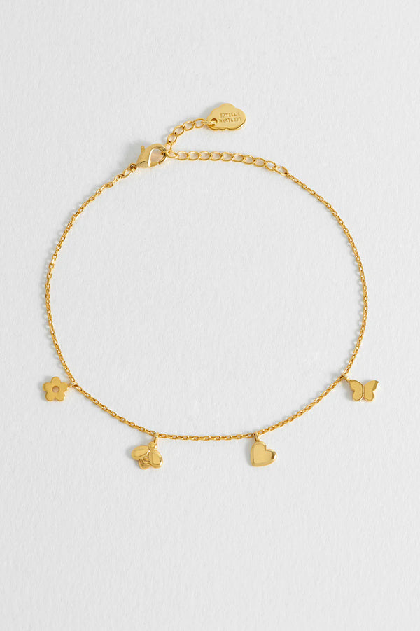 Bee & Butterfly Charm Bracelet