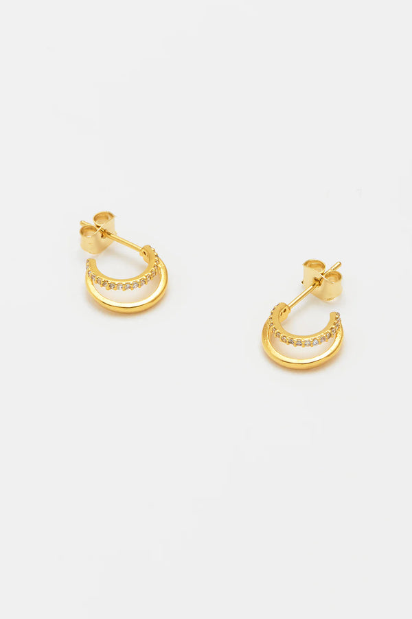 Double Illusion Hoop Earrings