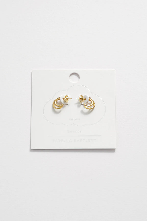 Double Illusion Hoop Earrings