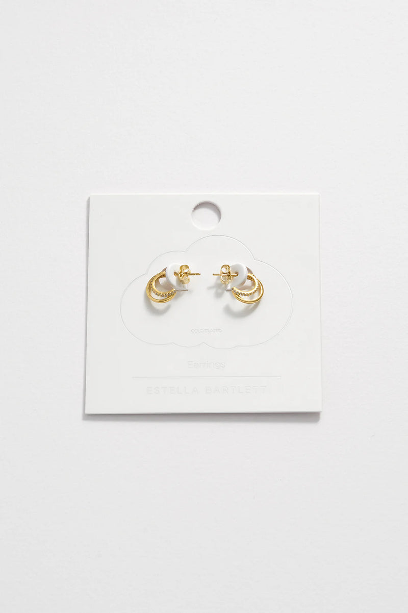 Double Illusion Hoop Earrings