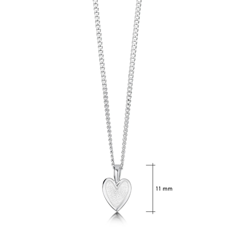 Secret Hearts Pendant in Crystal Enamel
