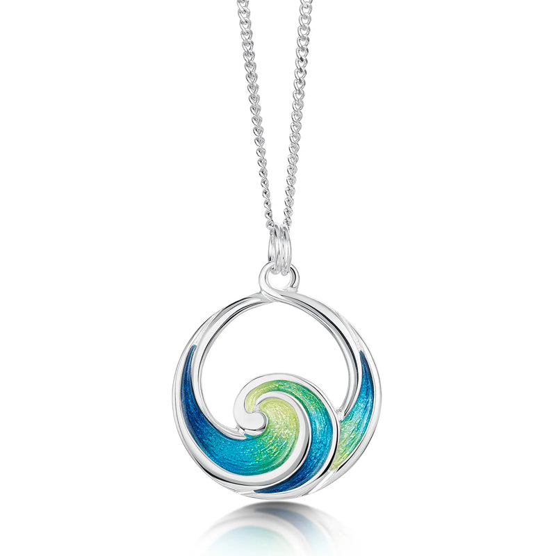 Pentland Pendant Necklace in Meadow Enamel