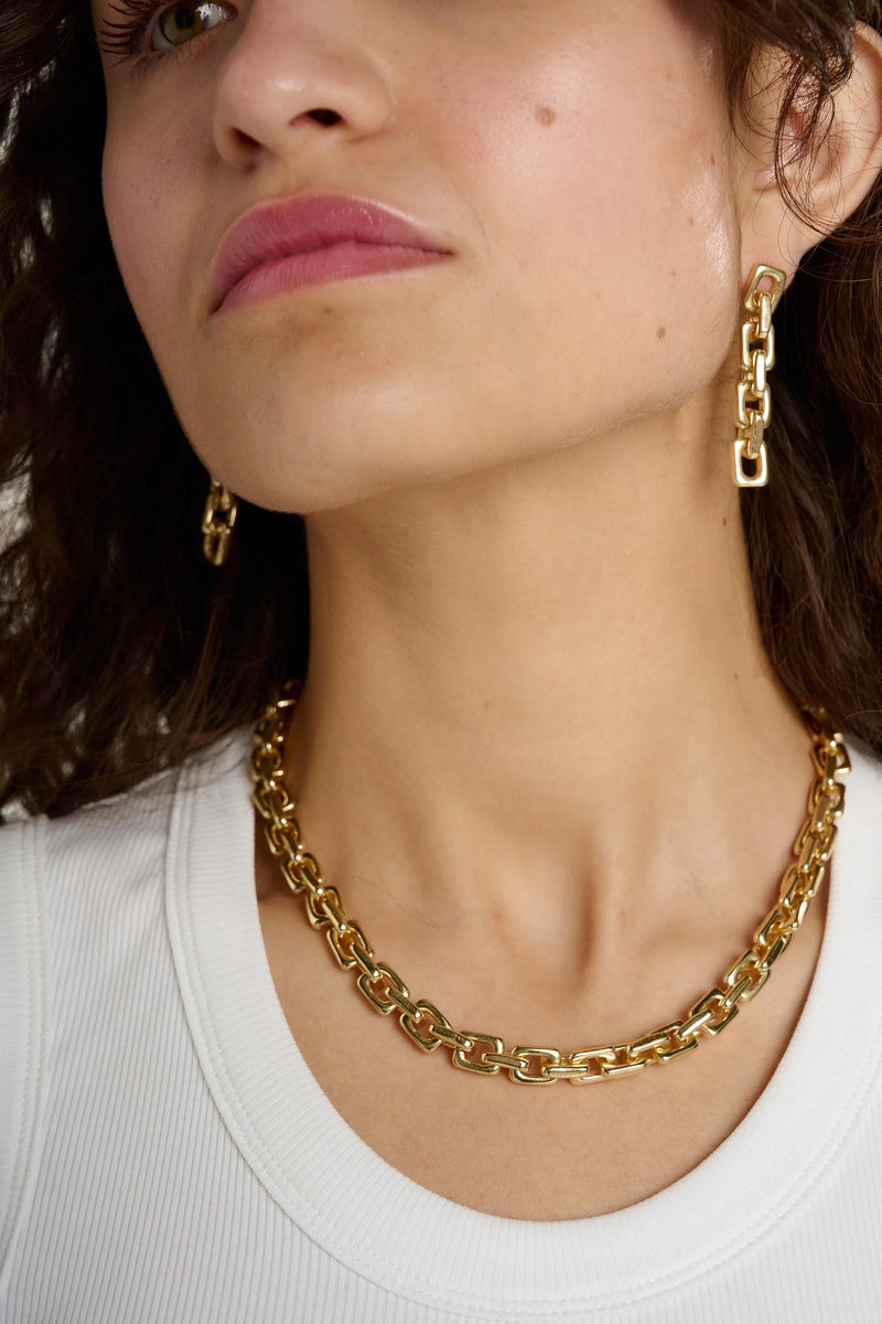 Link Necklace - Gold