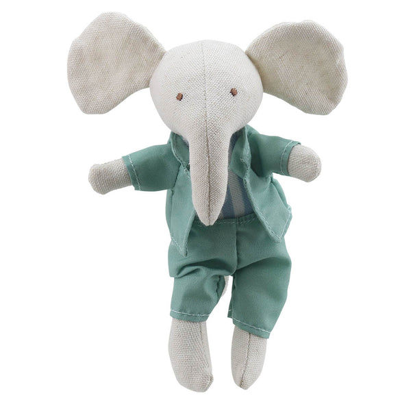Mini Elephant Boy Soft Toy - Green